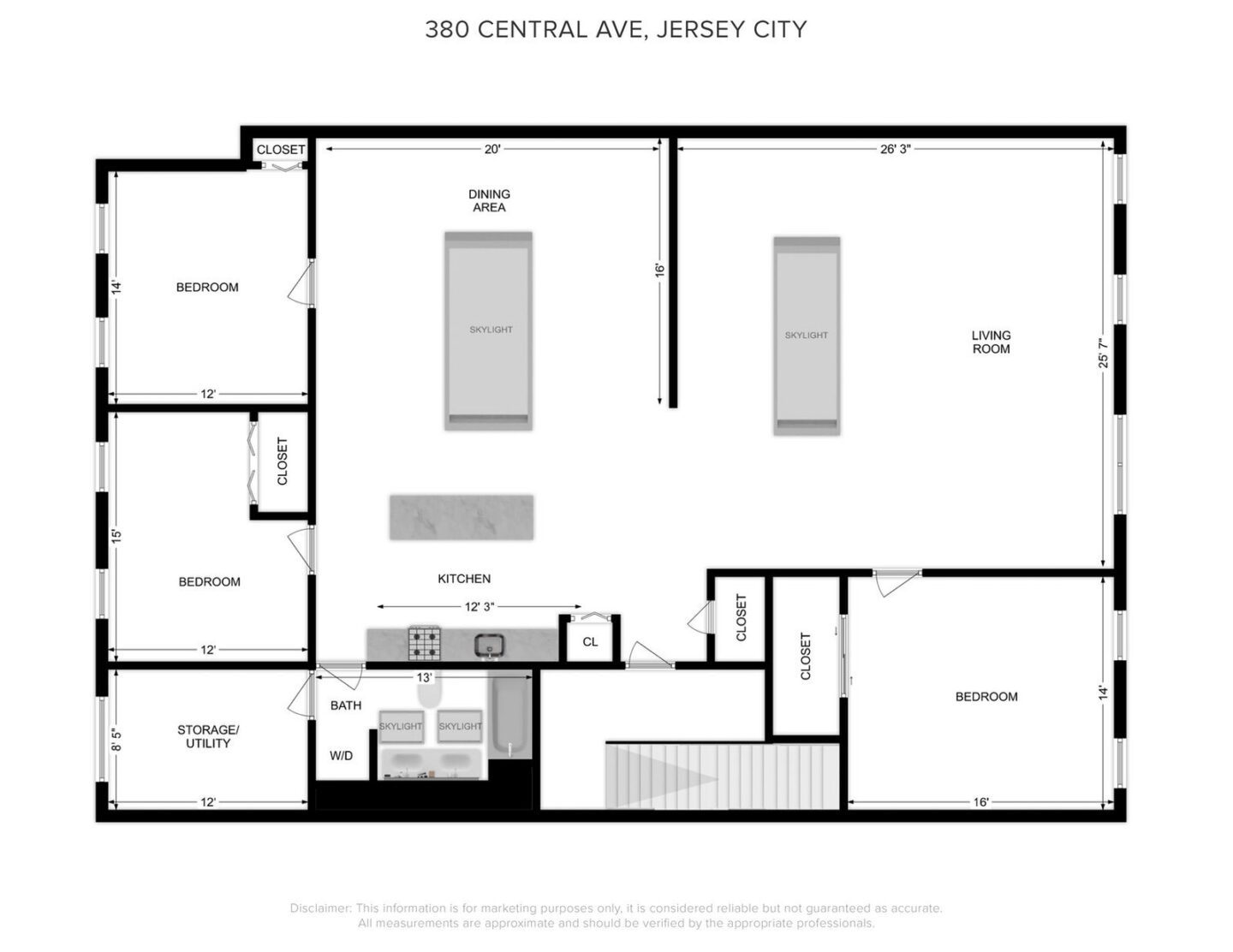 378 380 Central Ave Jersey City Loft For Sale 43