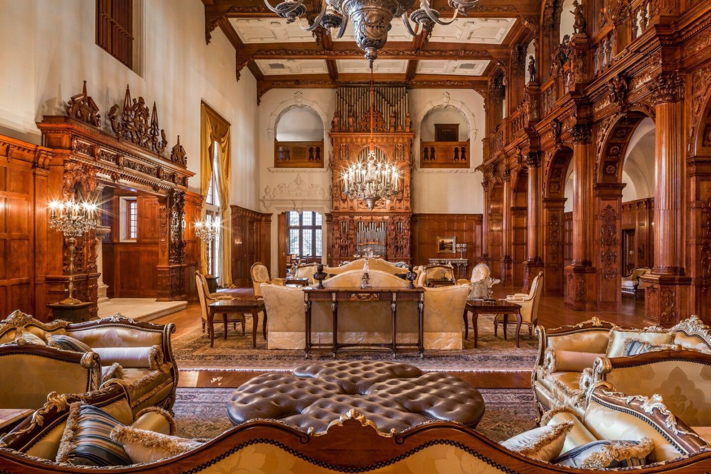 Crocker Mansion Nj Great Hall Wide