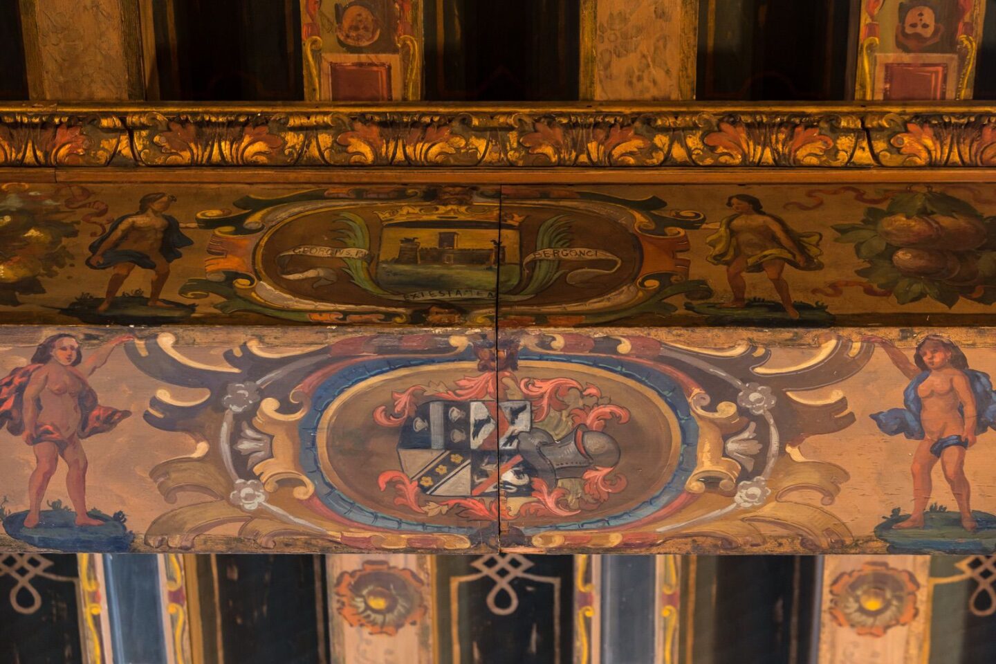 Crocker Mansion Nj Library Ceiling Detail