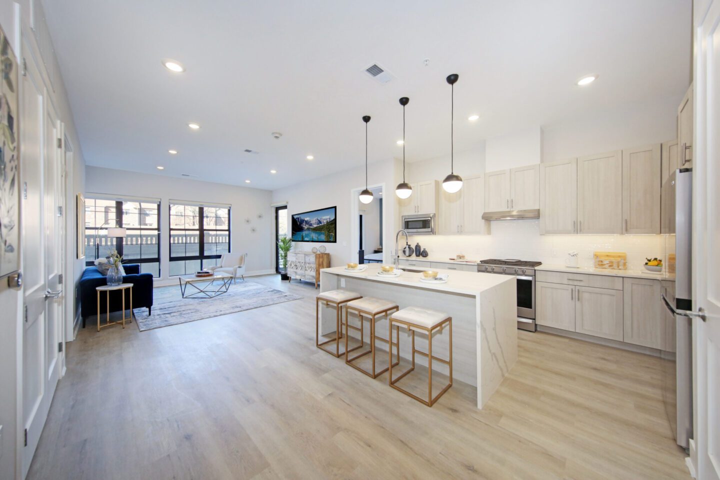 Kitchen And Living Area